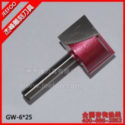 GW-6*25 清底銑刀/銑底刀/雕刻機刀具/電腦雕刻刀具